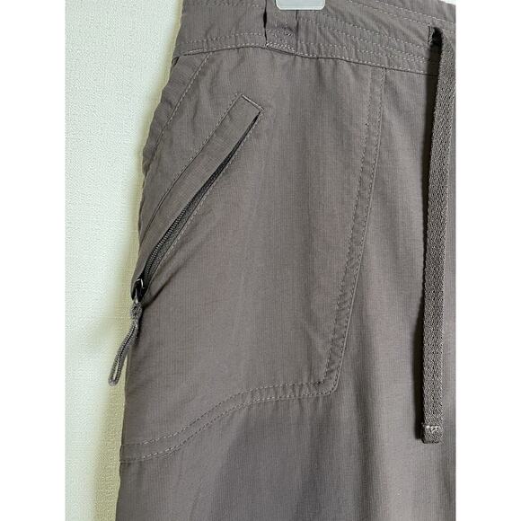 North Face Zip Off Pants Short Court Cargo Women Size 10 Gray Pants - Picture 3 of 11
